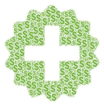 Create Collage of Dollar Stock Illustration