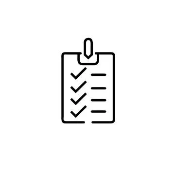 Create a Compliance in style verification  line editable icon Stock Illustration