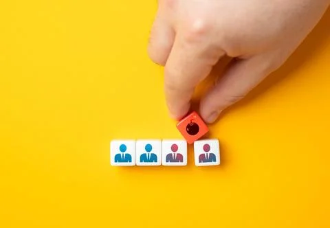 To create conflict between employees or business partners. To create problems Stock Photos