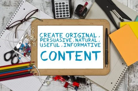 Create Content concept Stock Photos