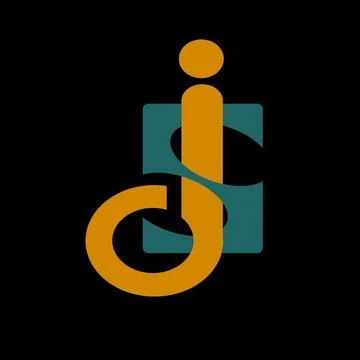 Create a description for the vector illustration of the letter "JOS" logo Illustrazione stock