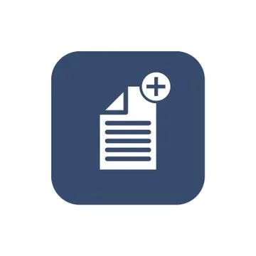 -Create document- icon. Flat design Stock Illustration