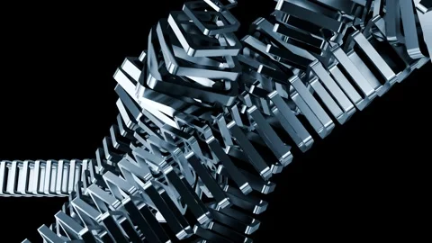 Create a dynamic VJ loop with stunning metal patterns for music events Stock Footage 293774363