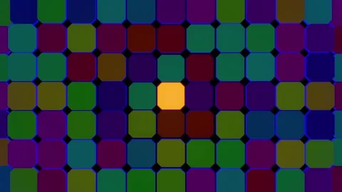 Create endless patterns with vibrant colors for mesmerizing music visuals Stock Footage 293289782