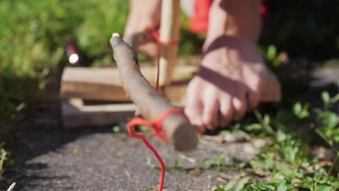 Create a fire survival style Step 5 Stock Footage 84011988
