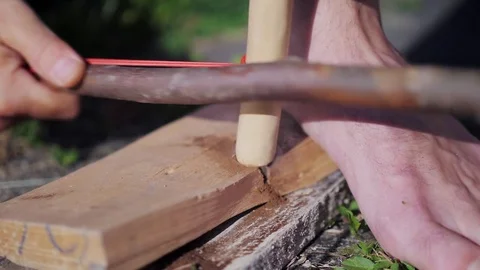 Create a fire survival style Step 7 Stock Footage 84012369