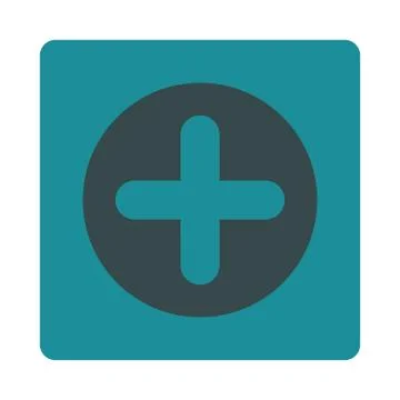 Create flat soft blue colors rounded button Stock Illustration