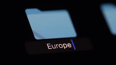 Create a folder for files named Europe 2024 Video stock 278799012