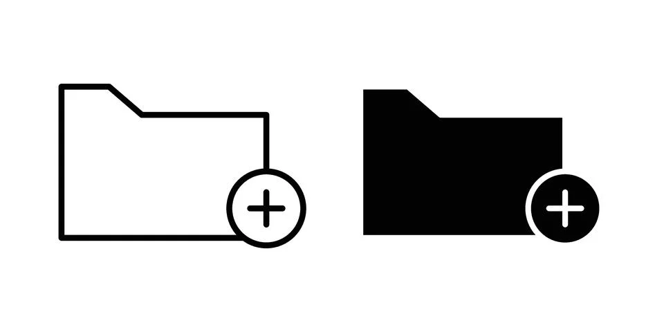 Create folder icon concept. best for web design Stock Illustration