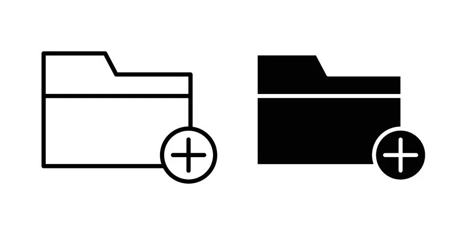 Create folder icon Illustration Eps10 for web or app Stockillustratie