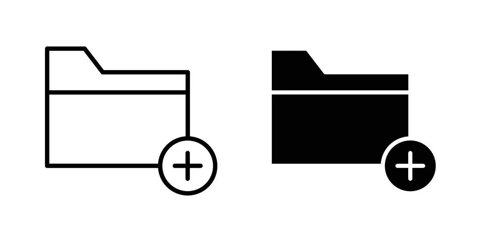 Create folder icon vector design illustrations Stock-Illustration