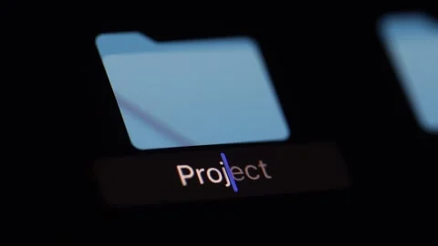 Create a folder for the Project, start a new project on the laptop Video stock 278799106