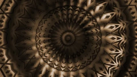 Create a Guided Meditation Using Kaleidoscope Mandala Visuals Stock Footage 287136198