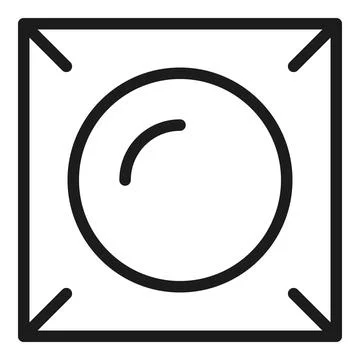 Create image icon outline vector. Edit tool Illustrazione stock