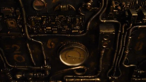 Create interior in the style of steampunk, vintage, industrial. Stock Footage 105103704