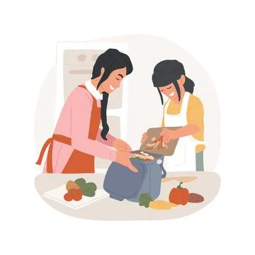 Create kitchen composter isolated cartoon vector illustration. Stock Illustration