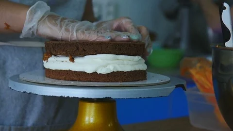 Create a layer cake Stock Footage 75538892