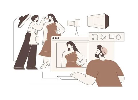 Create lookbook isolated cartoon vector illustrations. Ilustración de archivo