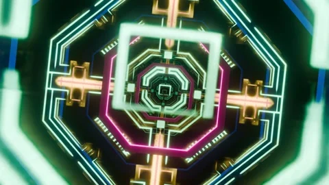 Create mesmerizing VJ loop visuals for unforgettable music experiences Stock Footage 293774455