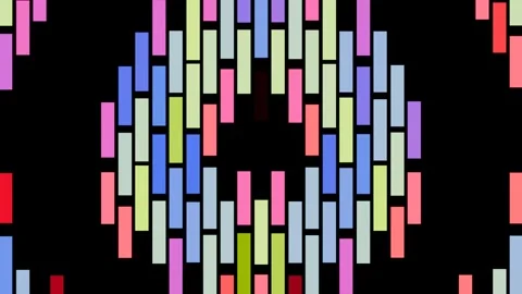 Create mesmerizing VJ loop visuals for your next music event Stock Footage 296217764