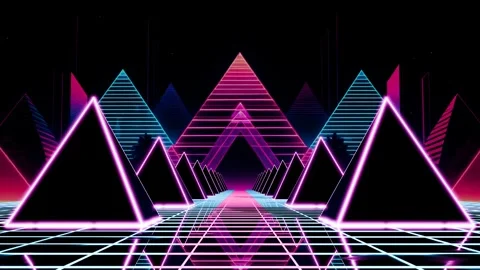 Create mesmerizing VJ loops with vibrant neon patterns for music events Stock Footage 296218026