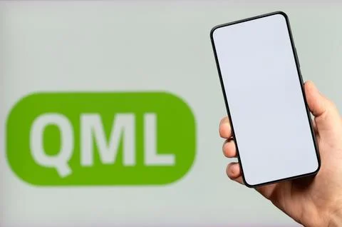 Create mobile app on QML platform Foto stock