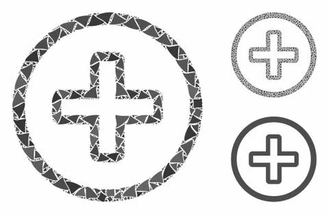 Create Mosaic Icon of Rugged Elements Illustrazione stock