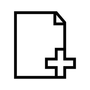Create New Document Icon Stock Illustration