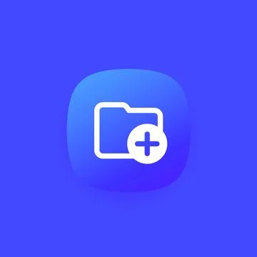 Create new folder icon for apps and web 스톡 일러스트