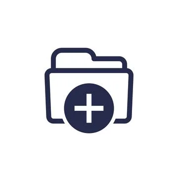 Create new folder icon, vector 스톡 일러스트