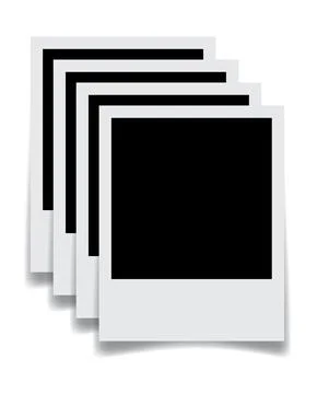 Create nostalgia with captivating background featuring of blank Polaroid ph.. Stock Illustration