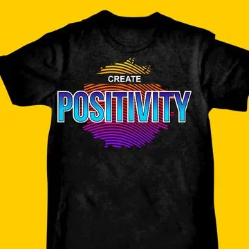 CREATE POSITIVITY Stock-Illustration