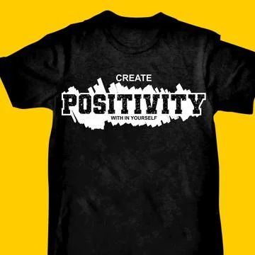 CREATE POSITIVTY WITH IN YOUSELF Stock-Illustration