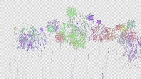 Create a Spectacular Atmosphere with Fireworks Overlay Stock Footage 246109838