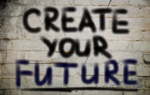 Create your future concept Stock Illustration