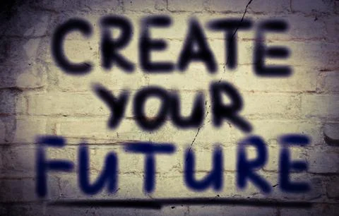 Create your future concept Stock Illustration