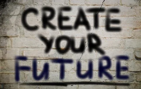Create Your Future Concept Stock Illustration
