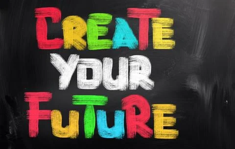 Create Your Future Concept Stock Illustration