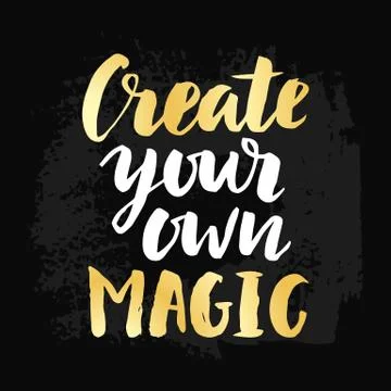 Create Your Own Magic poster Stock Illustration