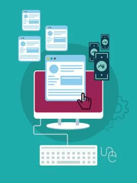 Create Your Own Website Stock Illustration