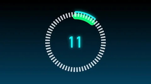 Created circular count round number Stock Footage 125730346