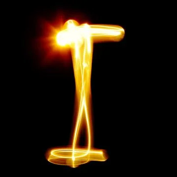 Created by light alphabet Stock Photos