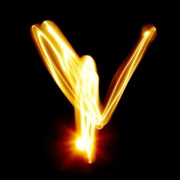 Created by light alphabet Stock Photos