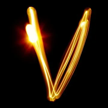 Created by light alphabet Foto stock