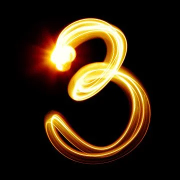 Created by light numerals Stock Photos