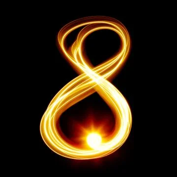Created by light numerals Stock Photos