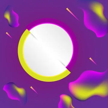Created tag and liquid gradient background Stock Illustration
