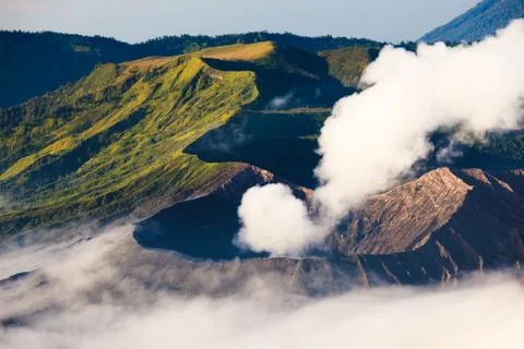 Creater of Bromo vocalno, East Java, , Indonesia Stock Photos