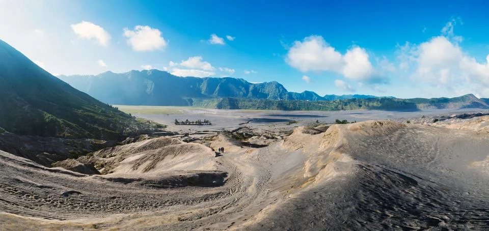 Creater of Bromo vocalno, East Java, Indonesia Stock Photos