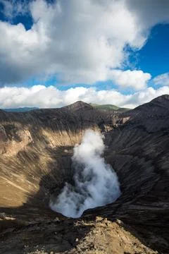 Creater of Bromo vocalno, East Java, Indonesia Stock Photos